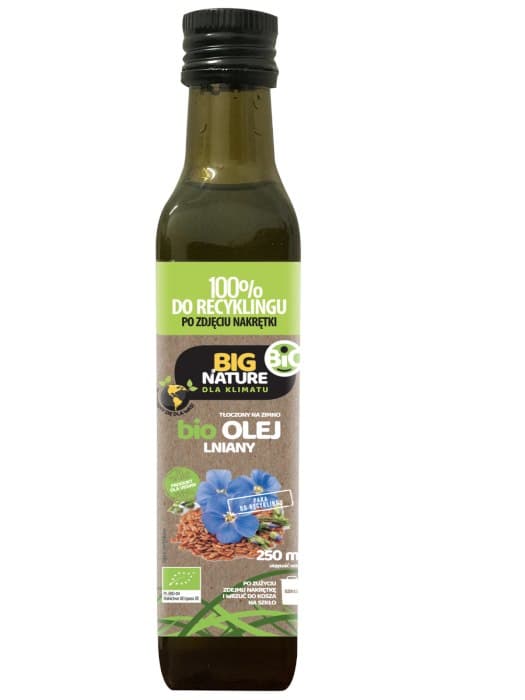 Big Nature - Organic Cold-Pressed Linseed Oil 250ml