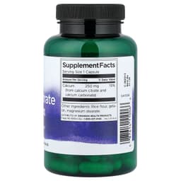Swanson - Calcium Citrate Complex, 250mg - 100 Caps