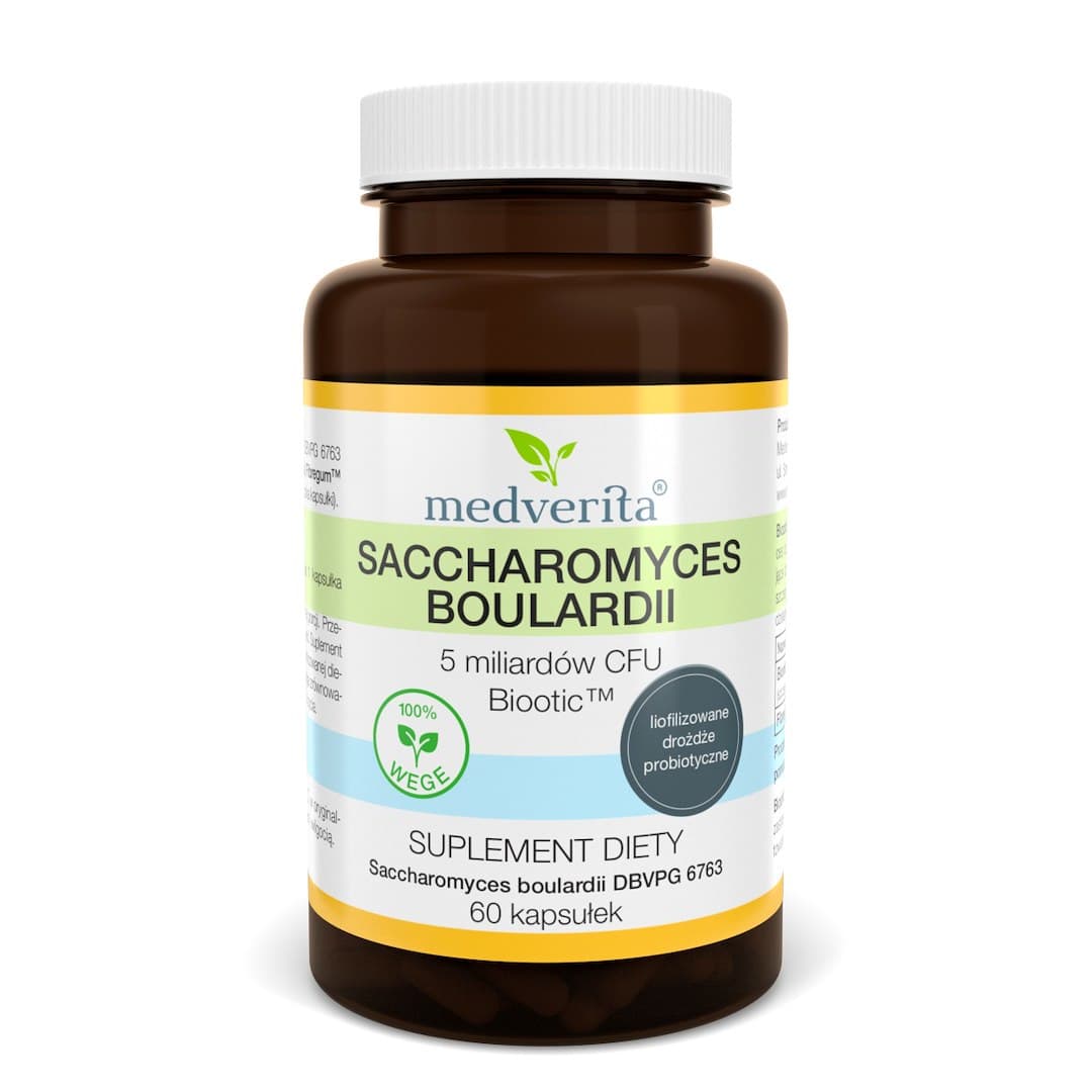 Medverita - Saccharomyces Boulardii - 60 Caps – Medverita förpackning
