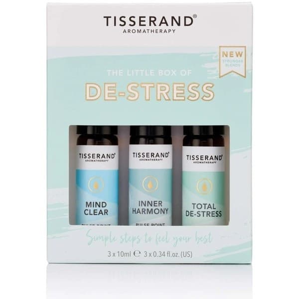 Tisserand Aromatherapy - De-Stress Essential Oil - 3 x 10ml – Tisserand Aromatherapy förpackning
