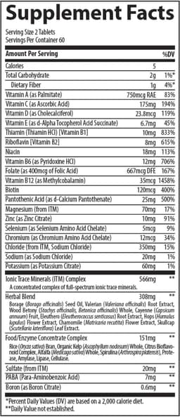 Trace Minerals Stress-X - 60 Tabs