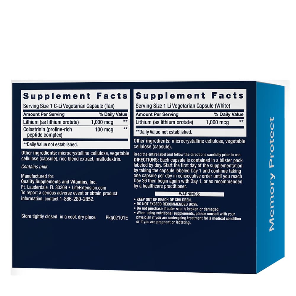 Life Extension - Memory Protect - 36 Vcaps