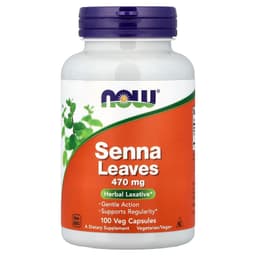 NOW Foods - Senna Leaves - 100 Veg Capsules