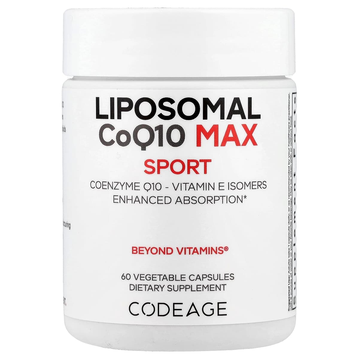 Codeage Liposomal CoQ10 Max - 60 Vcaps - 60 Vegetable Caps
