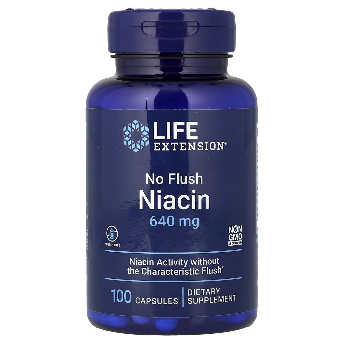 Life Extension - No Flush Niacin - 100 Capsules