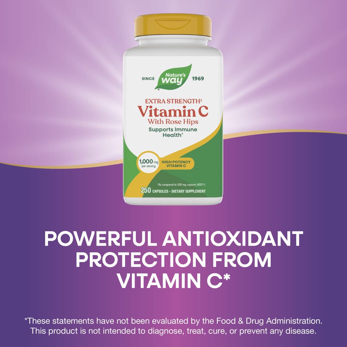 Nature'S Way - Vitamin C Med Nyponskal - 250 Caps