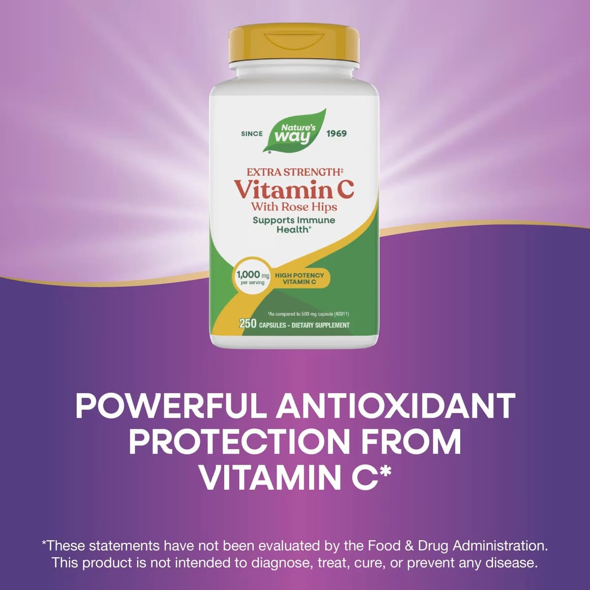 Nature'S Way - Vitamin C Med Nyponskal - 250 Caps