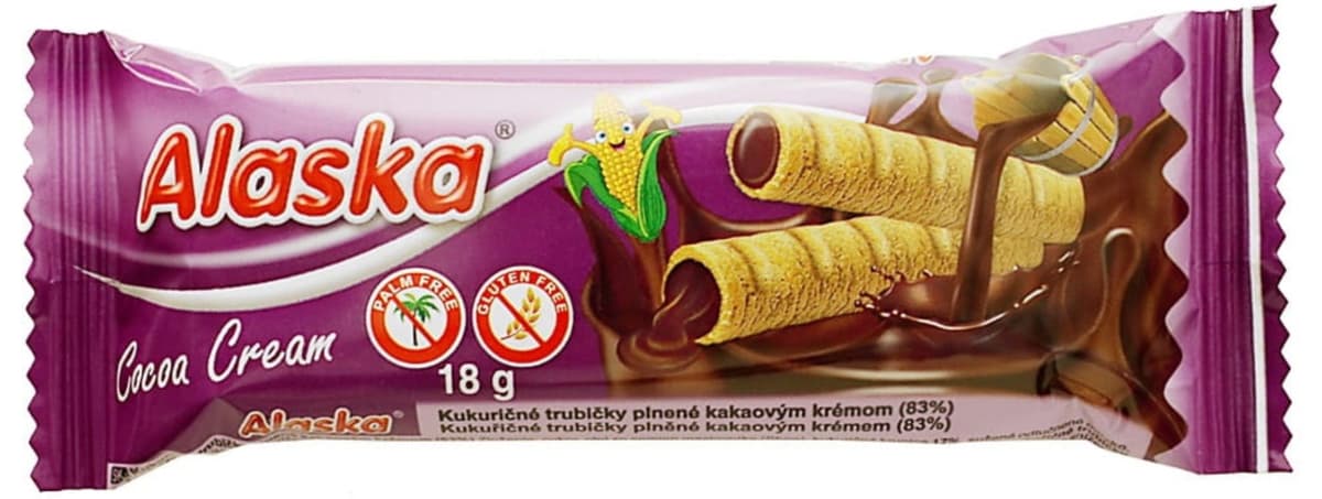 Alaska - Cocoa Cream Wafer Rolls - 18g