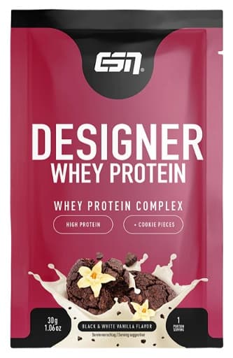 ESN (Elite Sports Nutrition) - Designer Whey - Kanel och frukostflingor, 10 × 30 g provförpackningar – ESN (Elite Sports Nutrition) förpackning