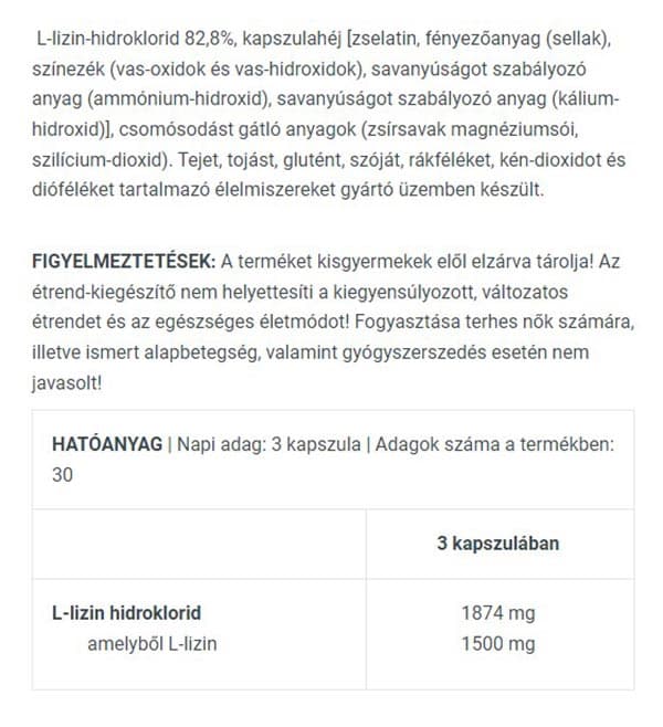 BioTechUSA - L-Lysine - 90 Caps