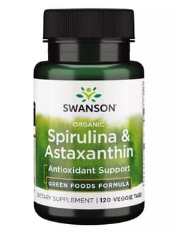 Swanson - Spirulina & Astaxanthin - 120 Veggie Tabs