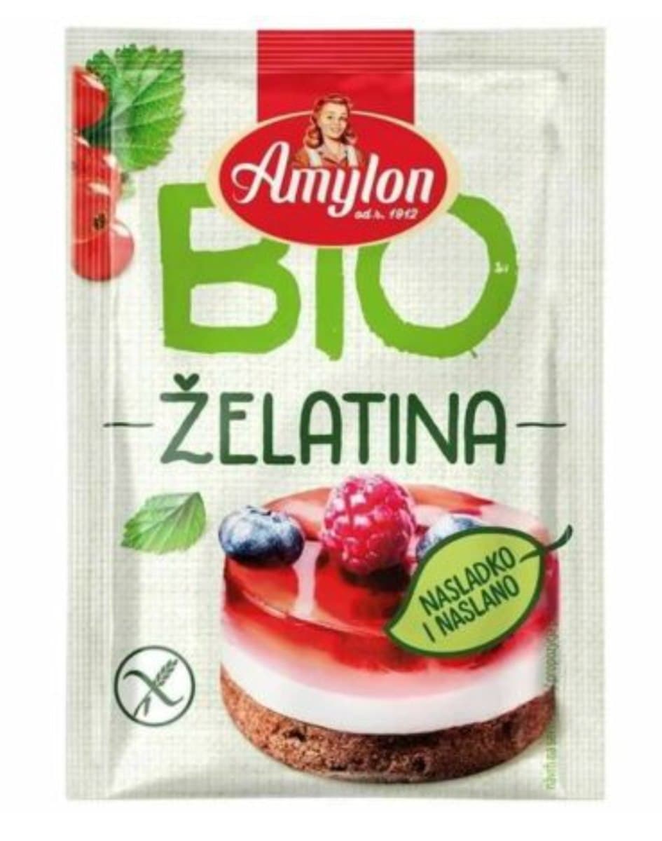 Amylon - BIO Gelatin - Culinary Gelling Agent - 20g – Amylon förpackning