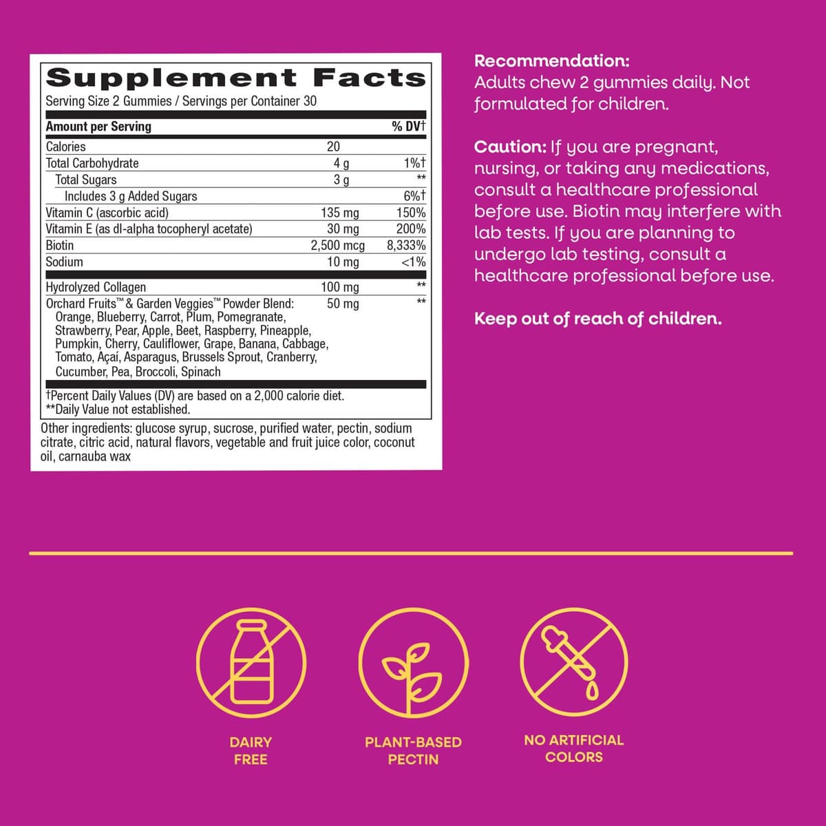 Nature's Way - Hair, Skin & Nails Gummies - 60 Gummies