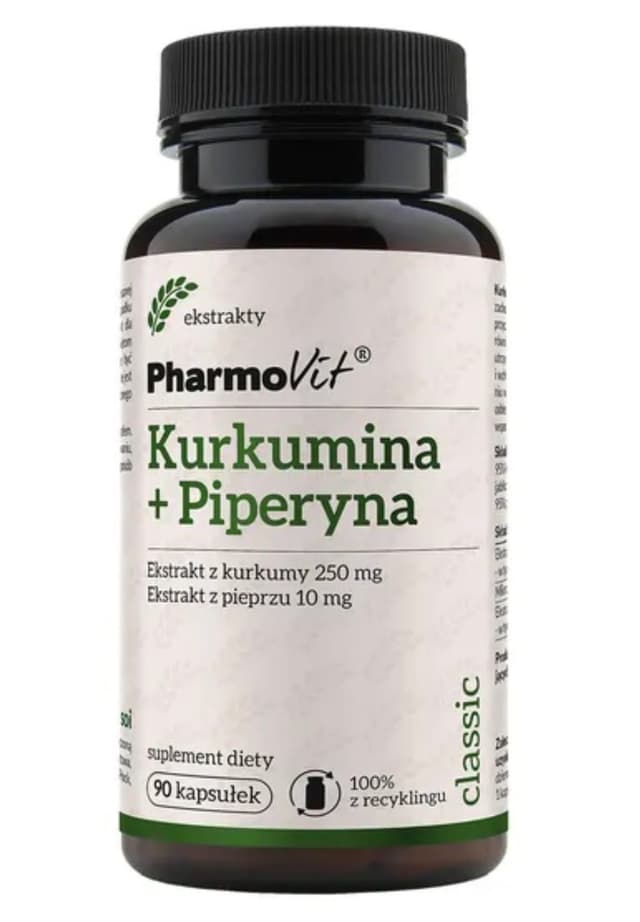 PharmoVit - Curcumin + Piperine - 90 Caps – Pharmovit