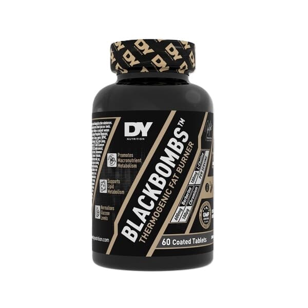 Dorian Yates - Black Bombs - Thermogenic Fat Burner - 60 Tabs – Dorian Yates förpackning