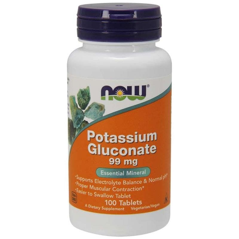 NOW Foods - Potassium Gluconate – NOW Foods förpackning