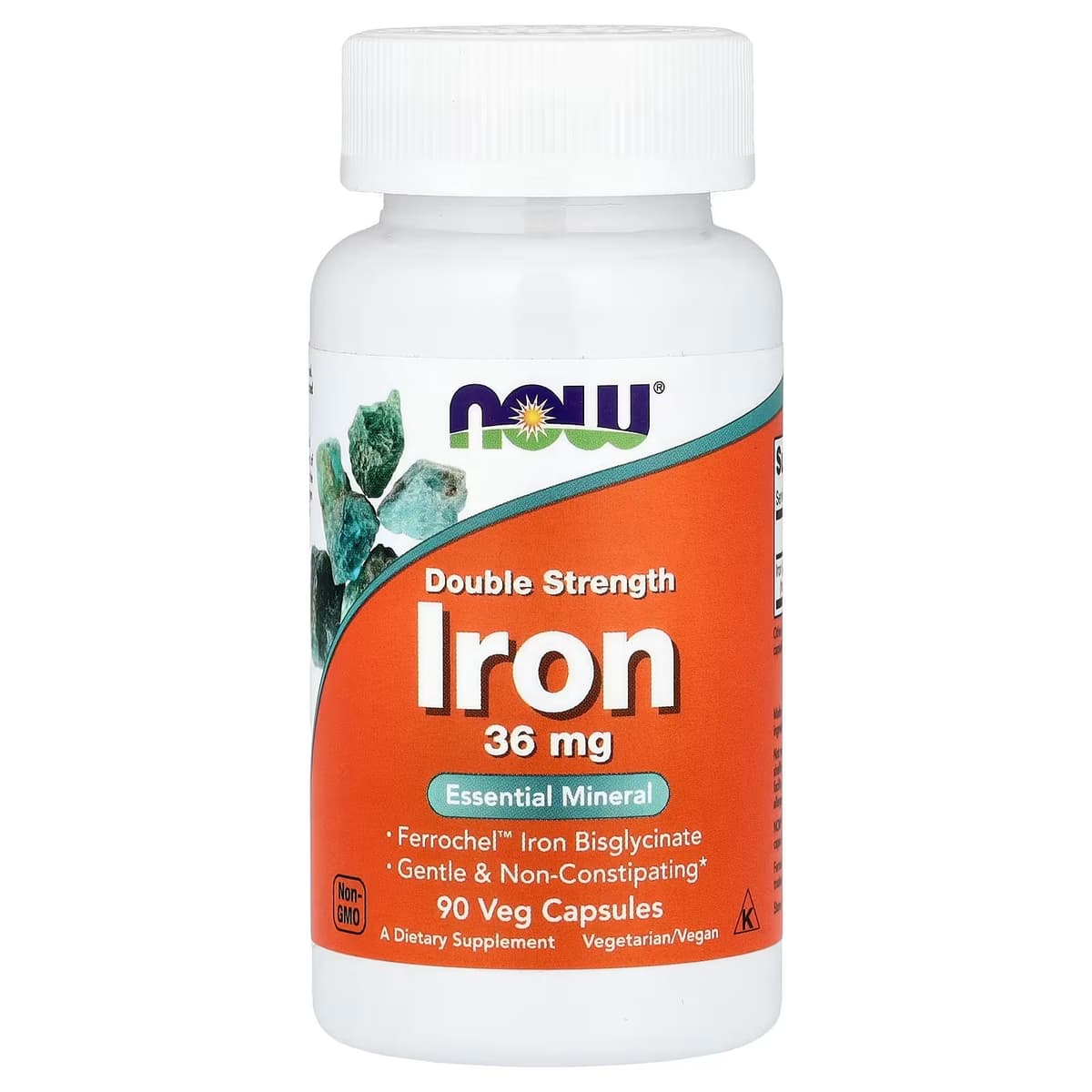 Now Foods - Double Strength Iron Ferrochel - 90 Vcaps