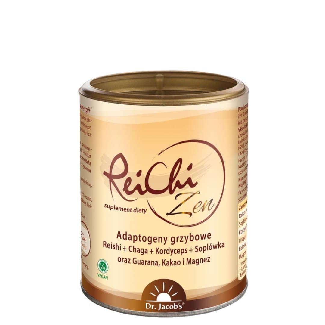 Dr. Jacobs - ReiChi Zen - adaptogen svampe 150g – Dr. Jacob's emballage