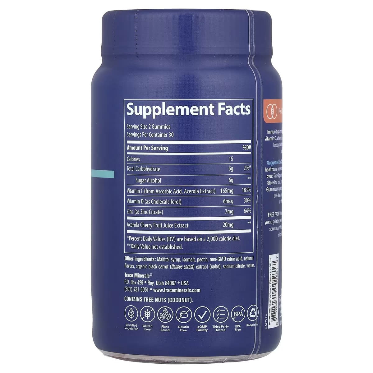 Trace Minerals Immunity Gummy - 60 Gummies