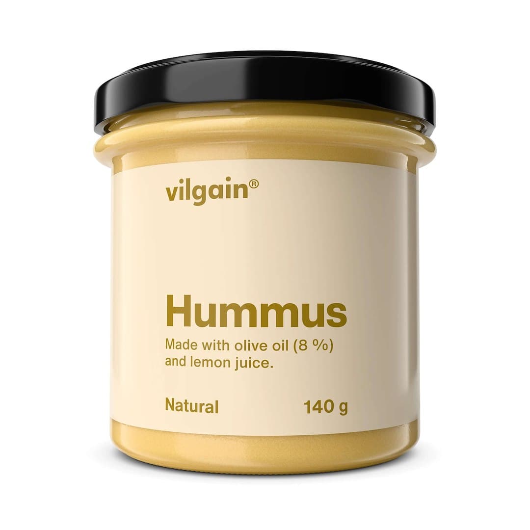 Vilgain Hummus natural 140 g – Vilgain förpackning
