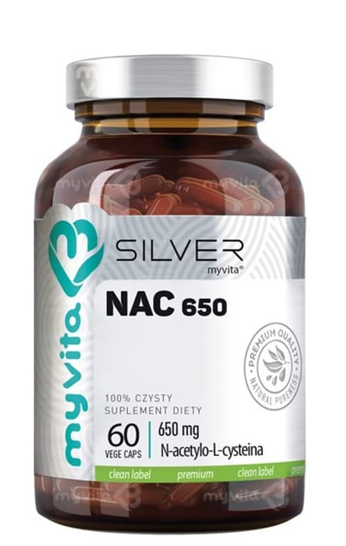 MyVita - NAC N-Acetyl-L-Cysteine 650mg – MyVita förpackning