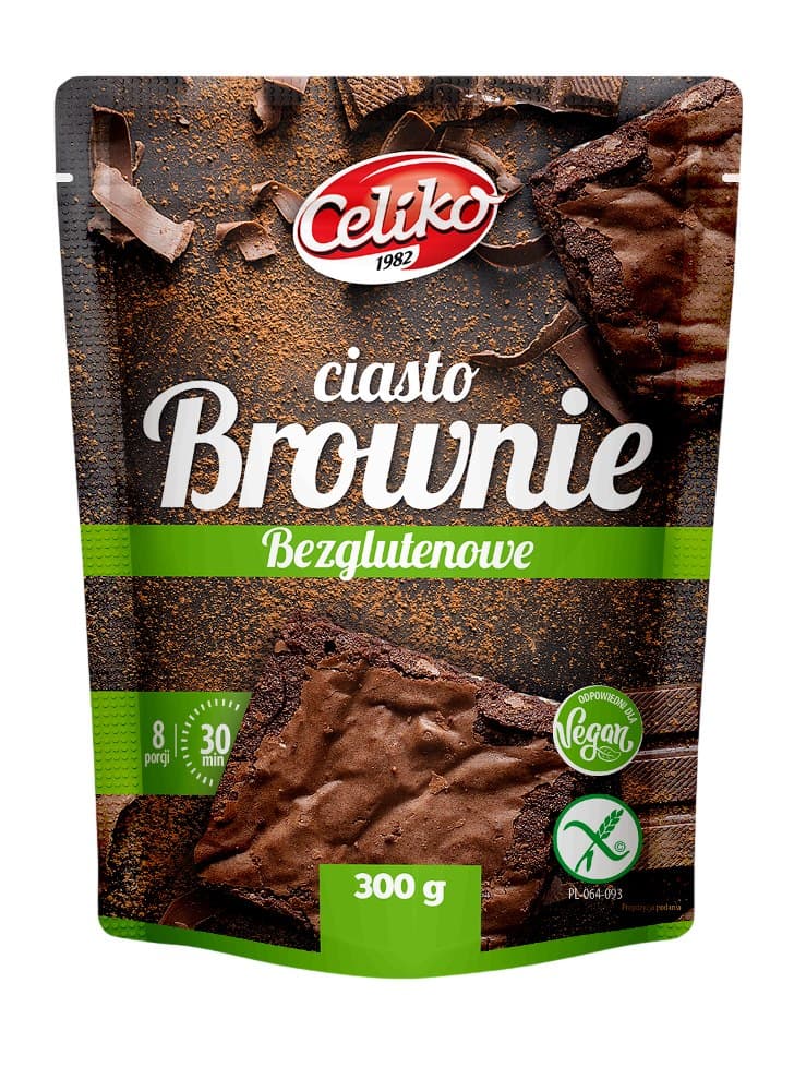 Celiko - Brownie Cake - 300g – Celiko förpackning