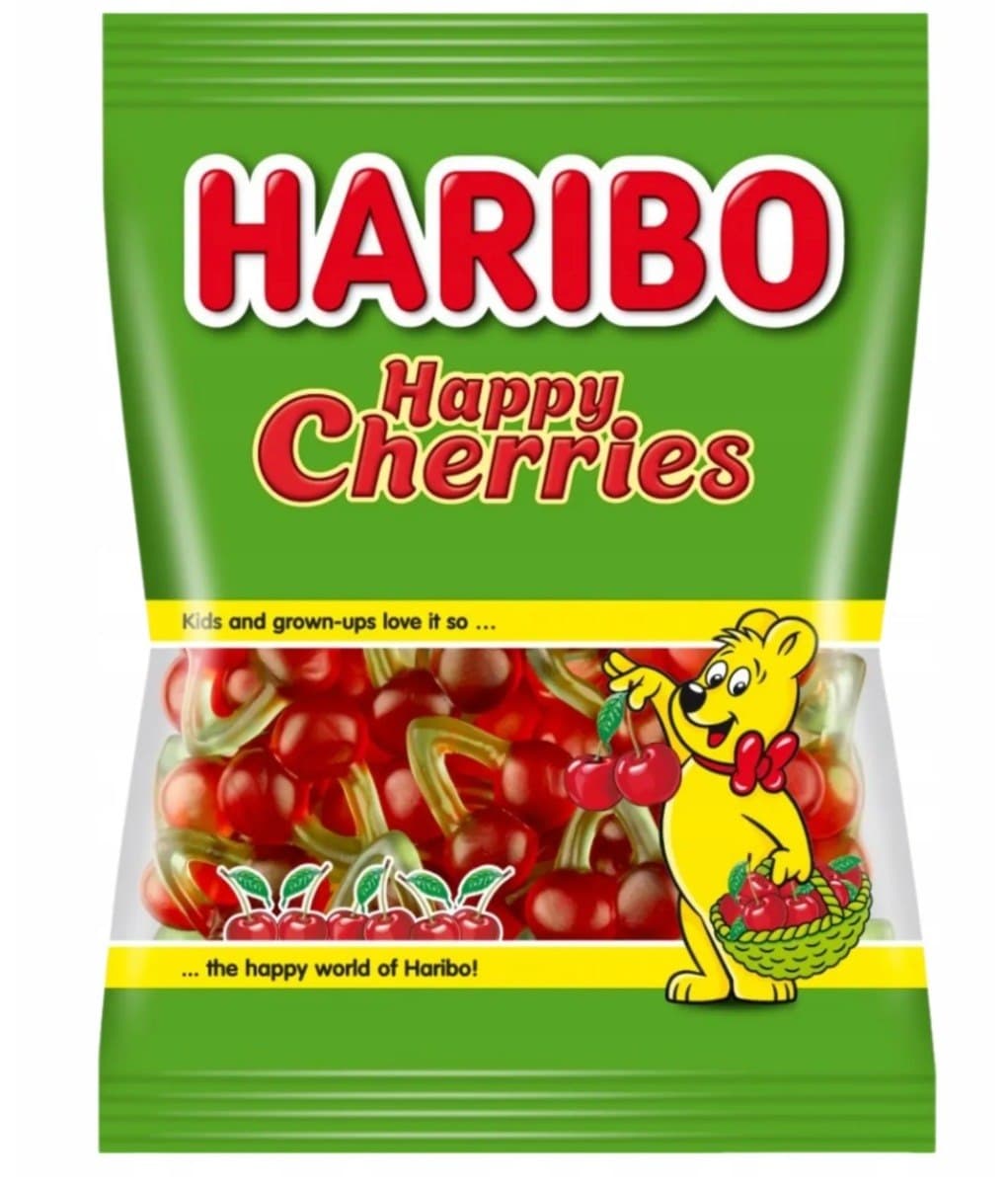 Haribo - Happy Cherries - 100g – HARIBO förpackning