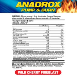MHP - Anadrox Pump & Burn, Villinpunainen Fireblast - 279g