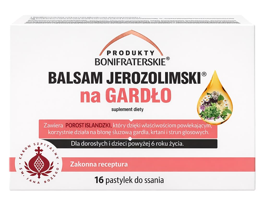 Produkty Bonifraterskie - Jerusalem Balm For Throat
