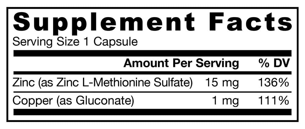 Jarrow Formulas - Sinkki Balance - 100 kasviskapselia