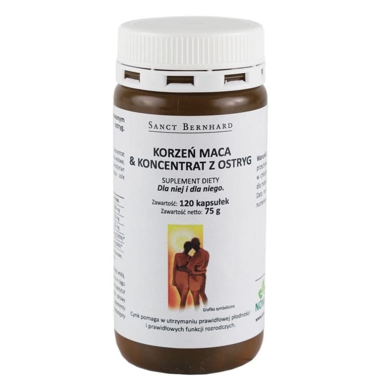 Kräuterhaus Sanct Bernhard - Maca Root & Oyster Concentrate - 120 Caps