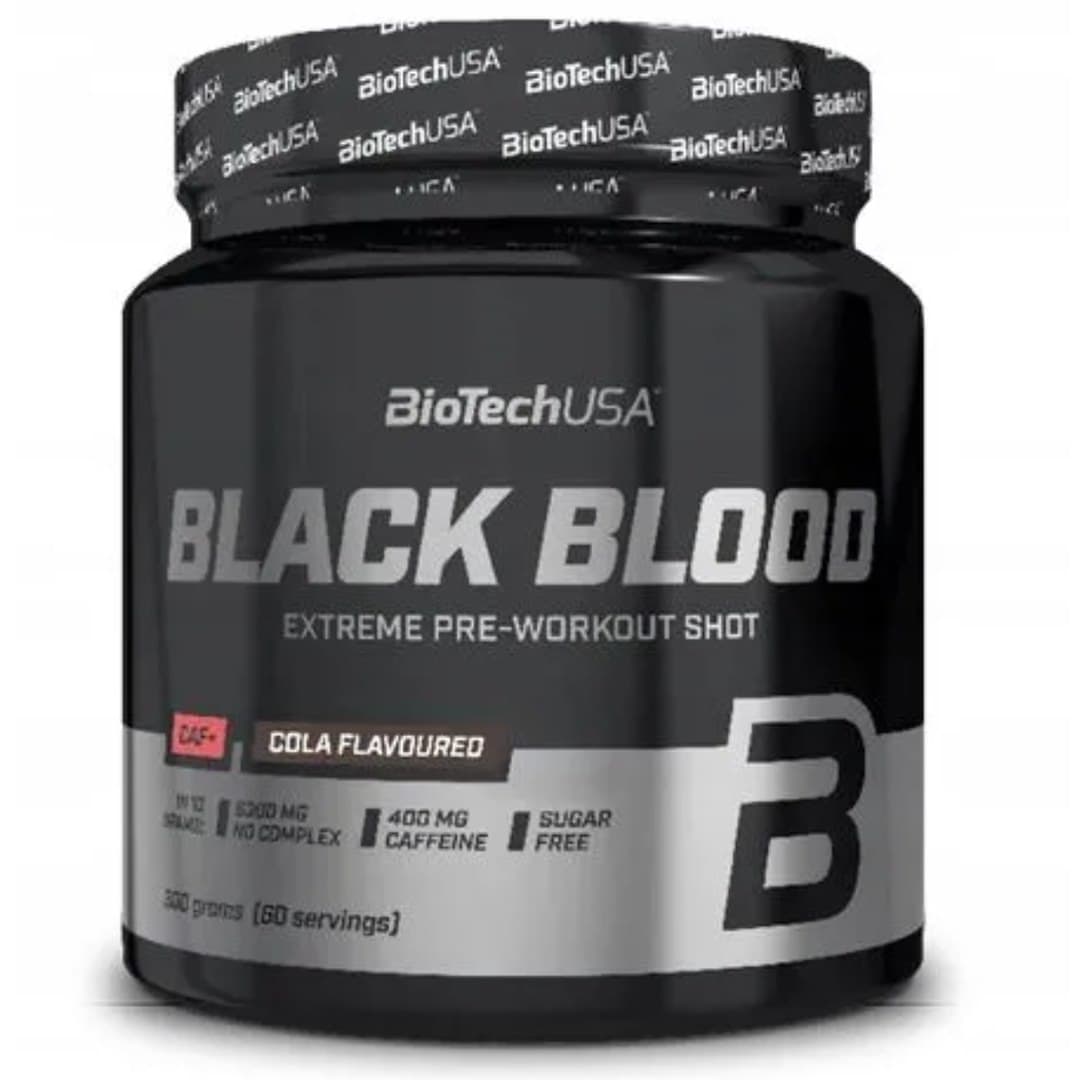 BioTechUSA - Black Blood Cafe, Cola - 300g – BioTechUSA förpackning