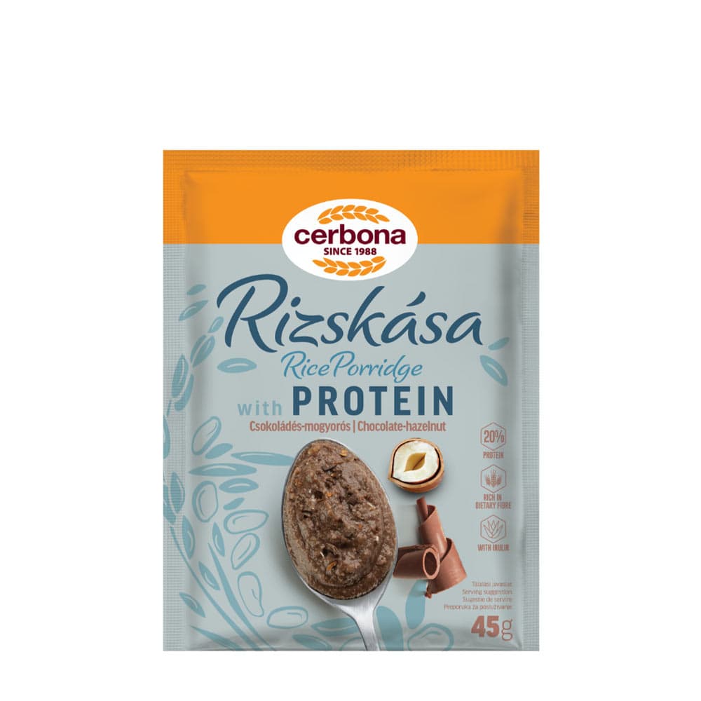 Cerbona - Risengrød Med Protein Chocolate-hazelnut - 45g