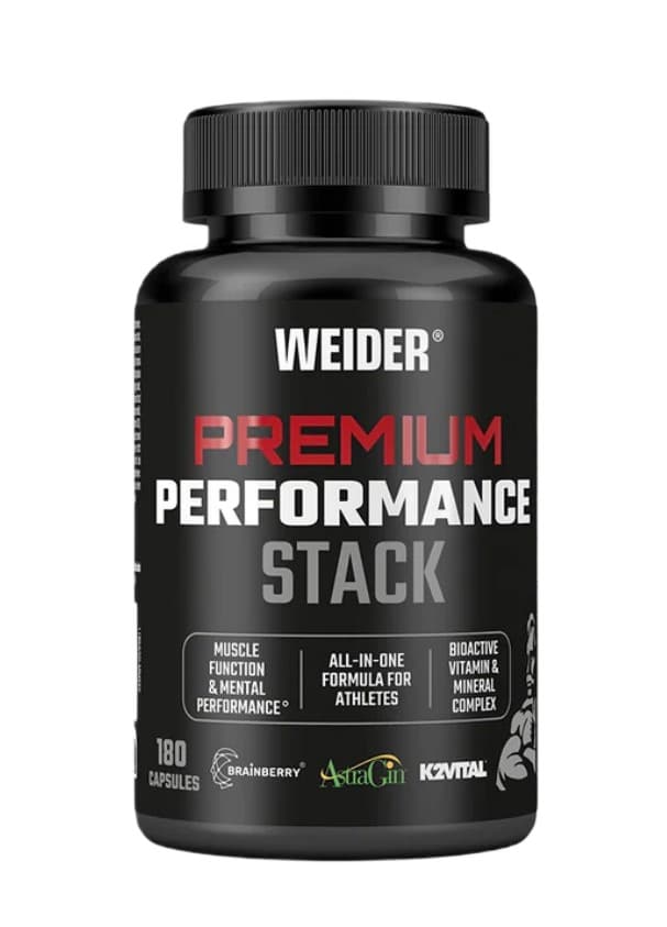 Weider - Premium Performance Stack - 180 Caps – Weider förpackning