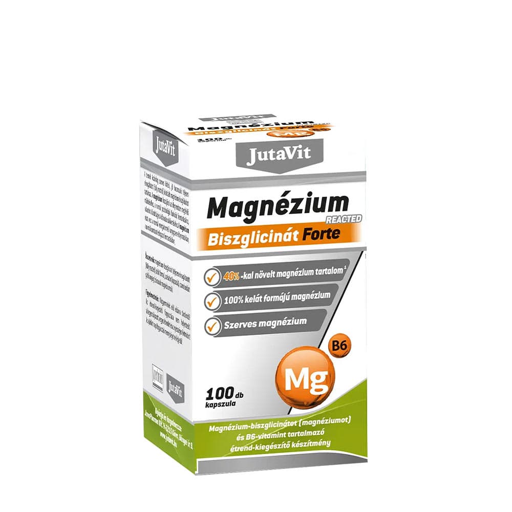 JutaVit - Magnesium Bisglycinate Forte - 100 Capsules – Jutavit förpackning