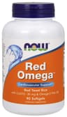 Now Foods - Red Omega™ Fish Oil With Red Yeast Rice and CoQ10 - 90 Sgels