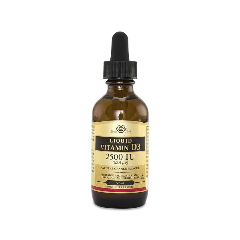 Solgar - Vitamin D3 5 000 IE, flytande, apelsin, 59 ml