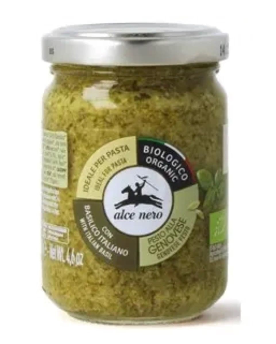 Alce Nero - Pesto Genovese - 130g – Alce Nero förpackning