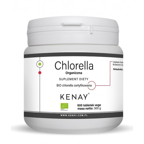 Kenay - Organic Chlorella - 600 tablets / 300g