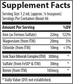 Trace Minerals - Iron - 56ml