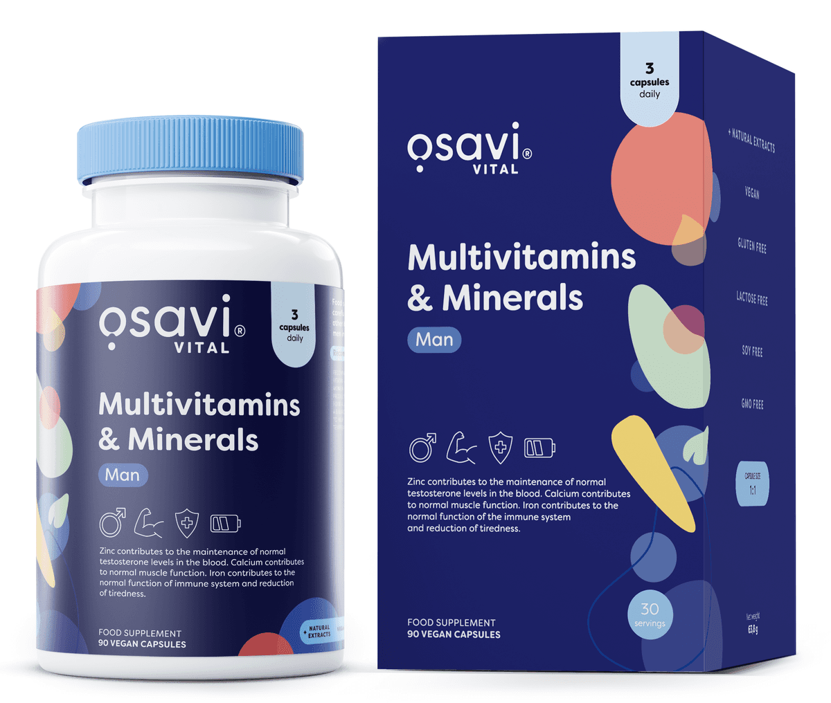 Osavi - Multivitamins & Minerals Man – Osavi förpackning