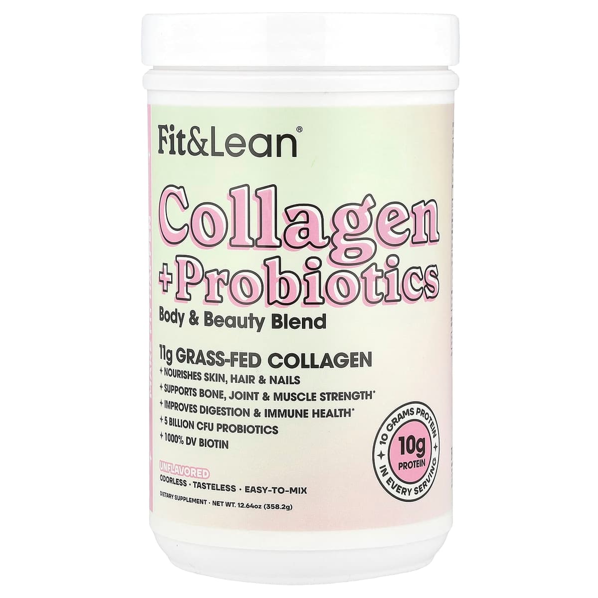 Fit & Lean - Collagen + Probiotics - 358.2g
