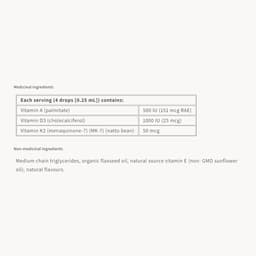 Natural Factors K2+D3+A 50mcg/1000IU/500IU - 30ml