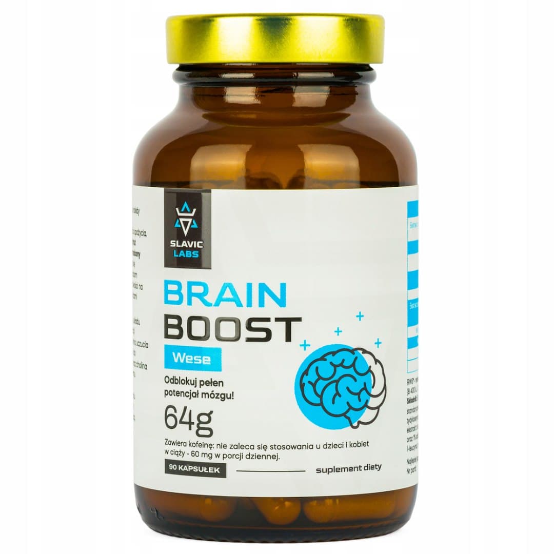 Slavic Labs - Brain Boost - 90 Caps – Slavic Labs förpackning