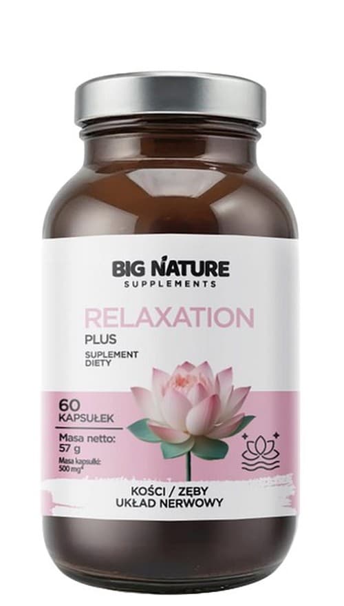 Big Nature - Relaxation Plus - 60 Caps – Big Nature förpackning