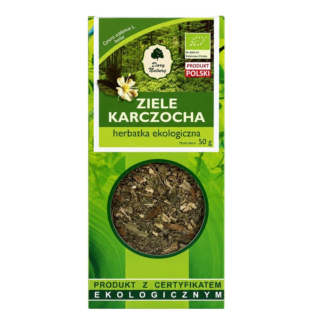 Dary Natury - Artichoke Herb Tea 50g – Dary Natury förpackning
