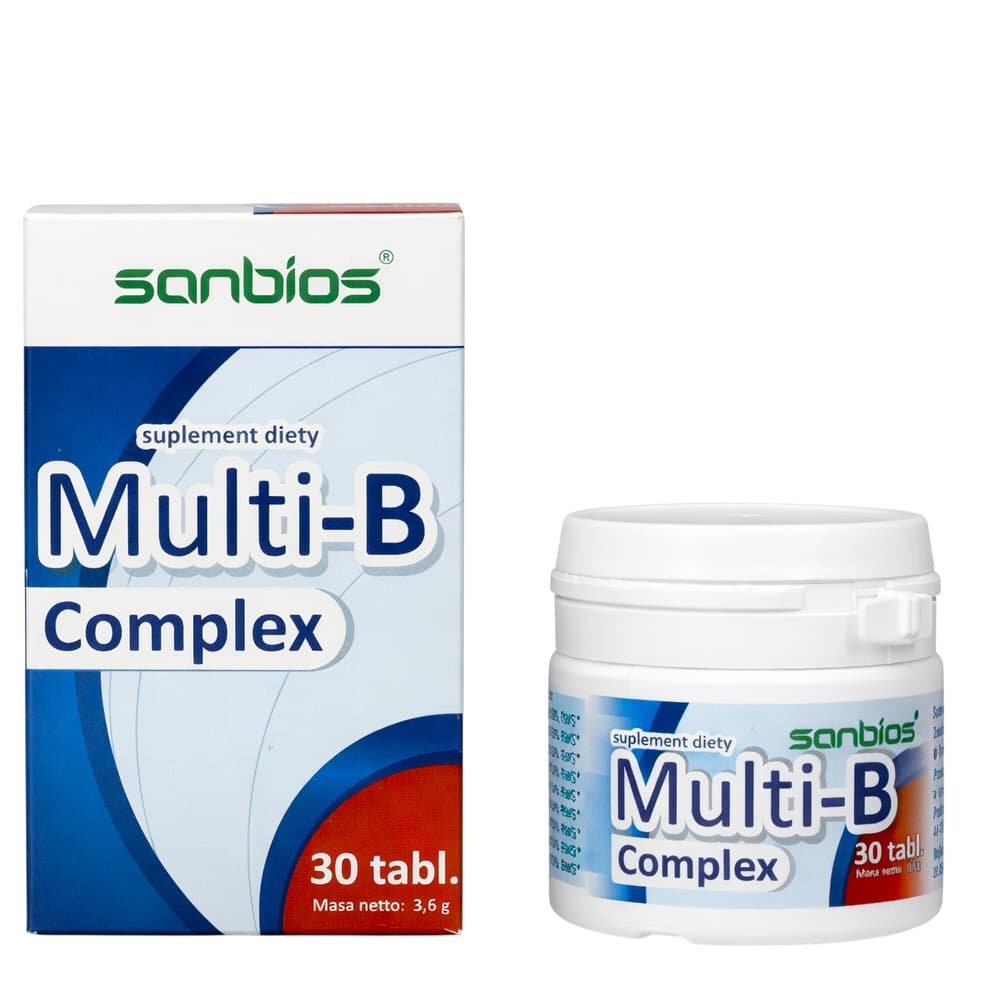 Sanbios - Multi-B Complex - 30 Tabs – Sanbios förpackning