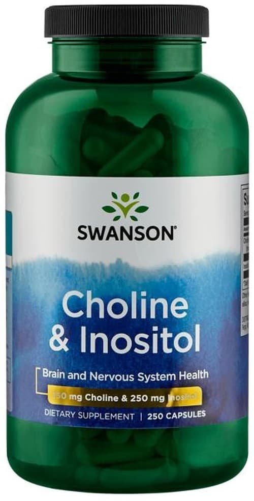 Swanson - Choline & Inositol - 250 Caps – Swanson förpackning