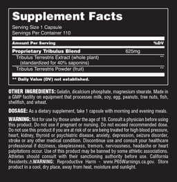 Universal Nutrition - Tribulus Pro - 110 Caps