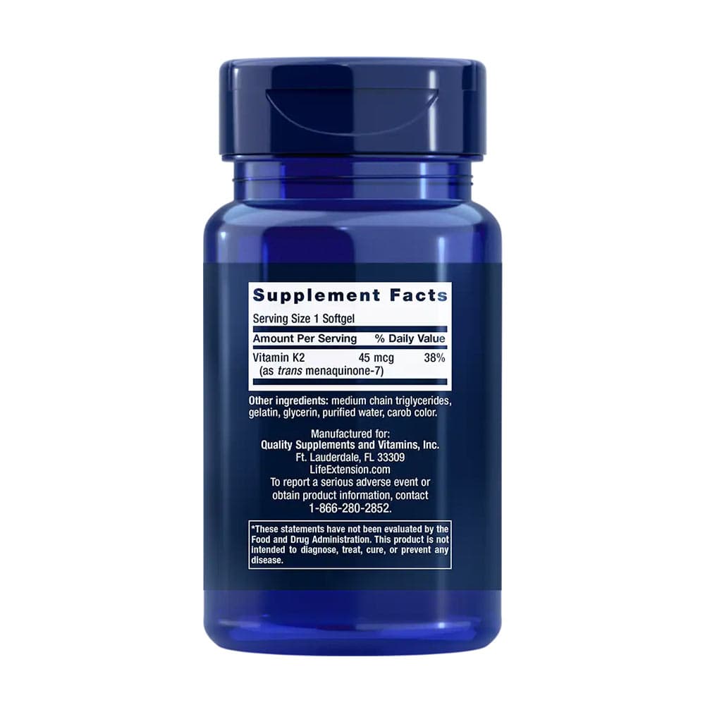 Life Extension - Lavdosis Vitamin K2 (MK-7), 45mcg - 90 Sgels
